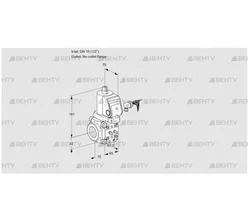 VAS115/-R/NQSR (88017005) Газовый клапан Kromschroder