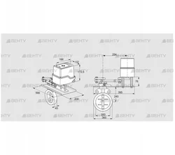 IDR300Z03D350GDW/50-30W20E (88303083) Дроссельная заслонка Kromschroder