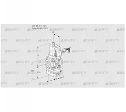 VAD240R/NWGR-50A (88032579) Газовый клапан с регулятором давления Kromschroder