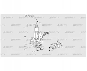 VAS125R/LW (88000445) Газовый клапан Kromschroder