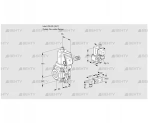 VAS120/-R/NWSR (88033610) Газовый клапан Kromschroder