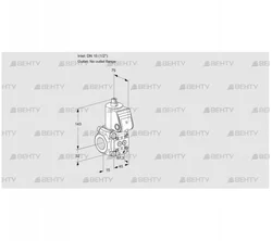 VAS1T15/-N/NQ (88029278) Газовый клапан Kromschroder