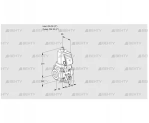 VAS3T50N/NQSR (88006035) Газовый клапан Kromschroder