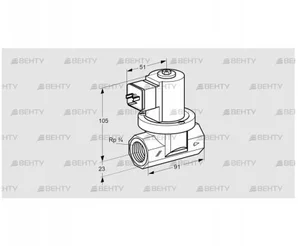 VGP 20R01Q5 (85295703) Запорный газовый клапан Kromschroder