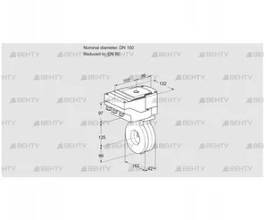 IBA100/80Z05/20-07W2TR10 (88301174) Дроссельная заслонка Kromschroder