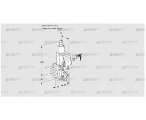 VAS115/-R/LW (88021249) Газовый клапан Kromschroder