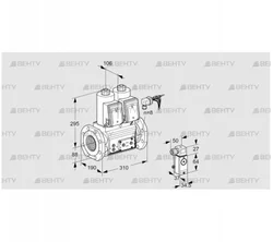 VCS780F05NNWRE/PPP4/3-PP (88207032) Сдвоенный газовый клапан Kromschroder