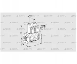 VCS665F05NNKRE/PPPP/PPPP (88203508) Сдвоенный газовый клапан Kromschroder