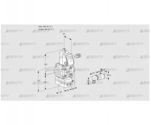 VAD125R/NW-100A (88006355) Газовый клапан с регулятором давления Kromschroder