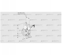 VAS115R/NW (88008846) Газовый клапан Kromschroder