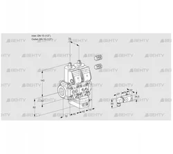 VCG1E15R/15R05NGEWR3/3-MM/PPPP (88100574) Клапан с регулятором соотношения Kromschroder