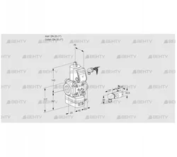 VAD125R/NW-25A (88032689) Газовый клапан с регулятором давления Kromschroder