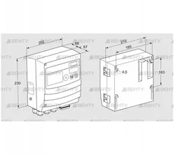 BCU460W3P6C0D1000K1E1-/LM400WF0O0E1- (88680174) Блок управления горением Kromschroder