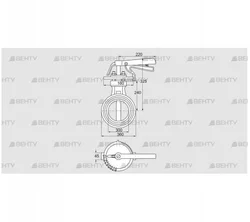 DKR 300Z03H650D (72701550) Дроссельная заслонка Kromschroder