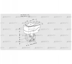 IFC340/40R05-40PPPP/40A2D (88303703) Регулирующий клапан с сервоприводом Kromschroder