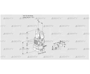 VAG2-/40R/NWAE (88030659) Газовый клапан с регулятором соотношения Kromschroder