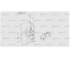 VAG2T40N/NQGRAA (88030900) Газовый клапан с регулятором соотношения Kromschroder