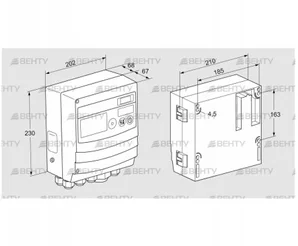 BCU480W3P2C0D1000K1E1-/LM400WF1O0E1- (88680350) Блок управления горением Kromschroder