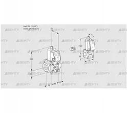 VAS1E15R/15R05NWR/PP/BS (88103647) Газовый клапан Kromschroder