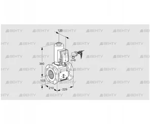 VAS8100F05NKGRB/PP/PP (88203037) Газовый клапан Kromschroder