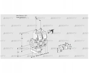 VCG2E40R/50R05GENWR/3--4/-3PP (88105284) Клапан с регулятором соотношения Kromschroder