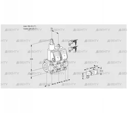 VCS1E25R/25R05LNWR6/-3PP/PPPP (88105537) Сдвоенный газовый клапан Kromschroder