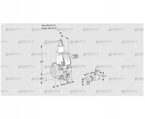 VAS350R/LW (88031760) Газовый клапан Kromschroder