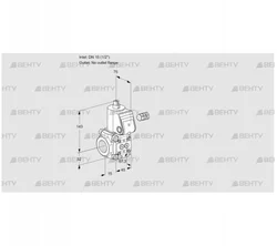 VAS115/-R/NW (88004665) Газовый клапан Kromschroder