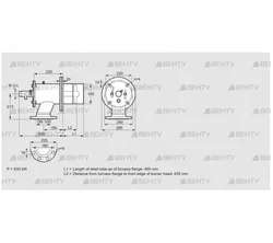 ZIO 165RB-450/435-(17)D (84246157) Газовая горелка Kromschroder