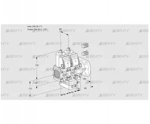 VCG2E25R/40F05FNGEVWR3/PPPP/PPPP (88101653) Клапан с регулятором соотношения Kromschroder