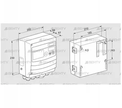 BCU460W3P2C0D1000K1E0-/LM400WF0O0E1- (88680091) Блок управления горением Kromschroder