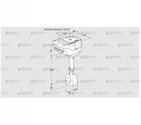 IBHS65Z01A/40A3DR10 (88300647) Дроссельная заслонка Kromschroder