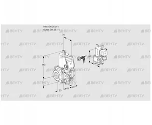 VAS125R/NK (88012050) Газовый клапан Kromschroder