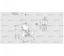 VAS3E50F/50F05NWL/BS/PP (88104055) Газовый клапан Kromschroder