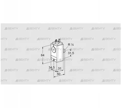 DG 45VC8D-5W (84448850) Датчик-реле давления газа Kromschroder