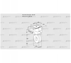 IBA65/40Z05/40A2AR10 (88301250) Дроссельная заслонка Kromschroder