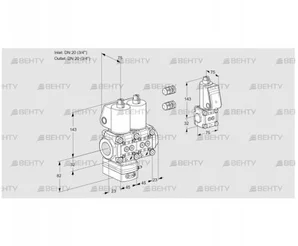 VCD1E20R/20R05D-25NQL3/PPBS/PPPP (88104926) Регулятор давления Kromschroder