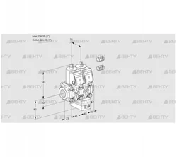 VCG1E25R/25R05NGEPR3/PPPP/PPPP (88102923) Клапан с регулятором соотношения Kromschroder