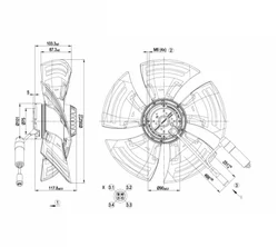 Осевой вентилятор ebmpapst A4E350AO0213