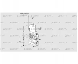 VAG1-/20R/NWGLAE (88028029) Газовый клапан с регулятором соотношения Kromschroder