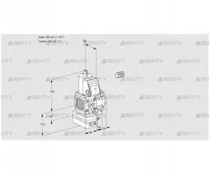 VAH2E40R/25R05FHEVWR/PP/PP (88102391) Клапан с регулятором расхода Kromschroder