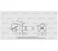 BICA 65HM-400/435-(72)D (84022056) Газовая горелка Kromschroder