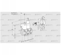 VCS1E25R/25R05NLWL/PPZS/MMPP (88104317) Сдвоенный газовый клапан Kromschroder