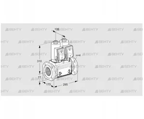 VCS6T65A05NNQSRB/MPPM/PPPP (88203332) Сдвоенный газовый клапан Kromschroder