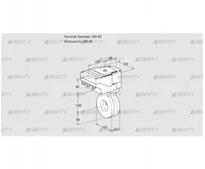 IBA50/40Z05/20-07W2T (88302621) Дроссельная заслонка Kromschroder