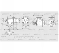 ZIO 165RBL-350/335-(20)D (84246042) Газовая горелка Kromschroder