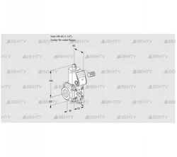 VAS340/-R/NQ (88007911) Газовый клапан Kromschroder