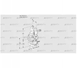 VAG350R/NWGRAE (88024843) Газовый клапан с регулятором соотношения Kromschroder