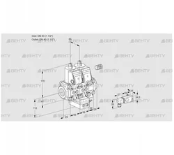 VCH2E40R/40R05NHEVWR/-3PP/PPPP (88105858) Клапан с регулятором расхода Kromschroder