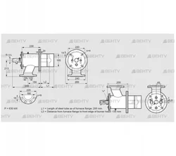 ZIO 165HB-200/135-(18D)D (84099887) Газовая горелка Kromschroder